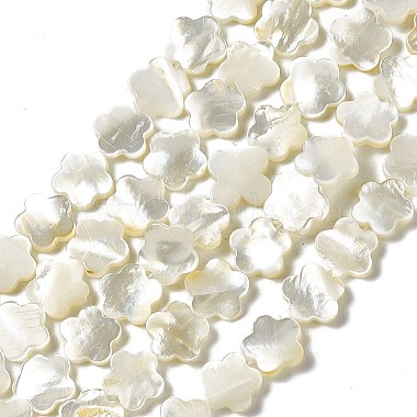Seashell Color Flower White Shell Beads