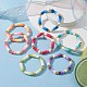7pcs 7 ensemble de bracelets extensibles de surfeur heishi en argile polymère de couleur(BJEW-JB09644-02)-2
