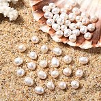 10Pcs Natural Cultured Freshwater Pearl Beads, Potato, Creamy White, 7~8mm, Hole: 0.8mm(PEAR-YW0001-16)