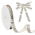 Polyester Musical Note Cord, Braided Rope, for Wall Hanging, Crafts, Gift Wrapping, Flat, Old Lace, 15mm, about 21.87 Yards(20m)/Roll(OCOR-WH0109-029A)