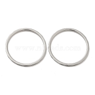 304 Stainless Steel Plain Band Rings, Stainless Steel Color, US Size 9(18.9mm)(RJEW-I101-01D-P)