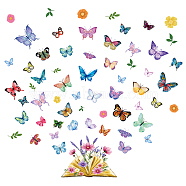 PVC Wall Stickers, Wall Decoration, Butterfly, 750x390mm, 2 sheets/set(DIY-WH0228-990)