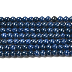 Cubic Zirconia Imitation Pearl Bead Strands, Round, Marine Blue, 3mm, Hole: 0.7mm, about 114~117pcs/strand, 14.80''~14.96''(37.6~38cm)(ZIRC-P109-03A-02)