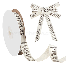 Polyester Musical Note Cord, Braided Rope, for Wall Hanging, Crafts, Gift Wrapping, Flat, Old Lace, 15mm, about 21.87 Yards(20m)/Roll(OCOR-WH0109-029A)
