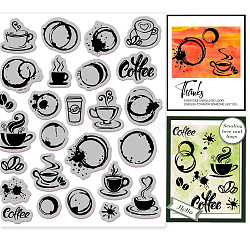 Rubber Clear Stamps, for Card Making Decoration DIY Scrapbooking, Mixed Shapes, 22x18x0.8cm(DIY-WH0251-023)