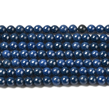 Cubic Zirconia Imitation Pearl Bead Strands, Round, Marine Blue, 3mm, Hole: 0.7mm, about 114~117pcs/strand, 14.80''~14.96''(37.6~38cm)