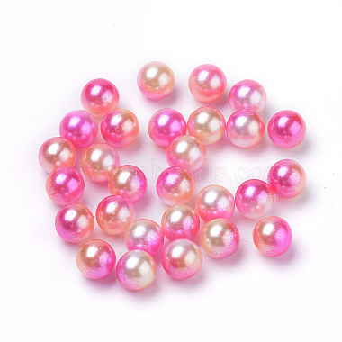 5mm HotPink Round Acrylic Beads