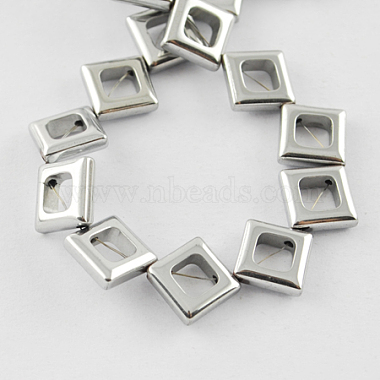 Non-magnetic Synthetic Hematite Beads Strands(G-Q886-13x13mm-M)-2