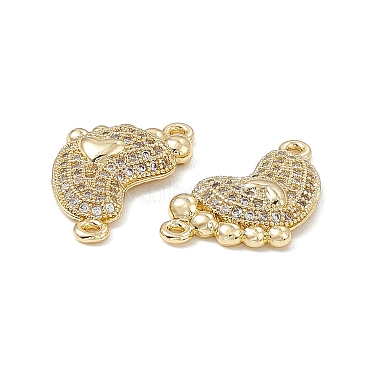 Brass Micro Pave Clear Cubic Zirconia Connector Charms(KK-E068-VB033)-3
