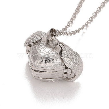 Alloy Multi Picture Photo Heart Locket Pendant Necklace for Women(NJEW-M191-02P)-2