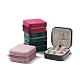 Square Velvet Jewelry Storage Zipper Boxes(CON-P021-01)-1