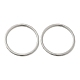 304 кольца плоские из нержавеющей стали(RJEW-I101-01D-P)-1