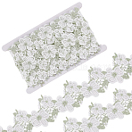 7.5 Yards Polyester Lace Trim Ribbon, Flower Pattern, Dark Sea Green, 2-1/8 inch(55mm)(OCOR-FG0003-06B)