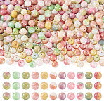 220Pcs 11 Colors Dyed Handmade Lampwork Beads, Round, Mixed Color, 10.5x9.5mm, Hole: 1.6mm, 20pcs/color(LAMP-TA0001-41B)
