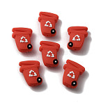 Food Grade Eco-Friendly Silicone Beads, Waste Containe, FireBrick, 29.5x23x10.5mm, Hole: 2.5mm(FIND-WH0152-75)