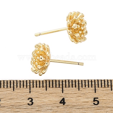 Brass Stud Earrings(EJEW-Q014-34G)-3