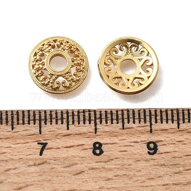 Brass Bead Caps(KK-G600-23G)-3