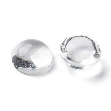 Transparent Half Round Glass Cabochons(GGLA-R027-10mm)-3