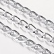 Silver Color Aluminum Twisted Chains Curb Chains(CH001Y-15)-1