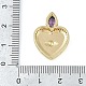 Placage de crémaillère en laiton micro pavé pendentifs en zircone cubique(KK-R165-02G)-3