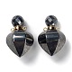 Faceted Synthetic Hematite Openable Perfume Bottle Pendants(G-P435-A-05G)-1