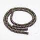 Rubis naturel à facettes en rangées de perles rondelles zoisites(X-G-K090-04)-4