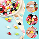 84Pcs 14 Colors Baking Paint Opaque Acrylic Beads(FIND-SC0020-83)-3