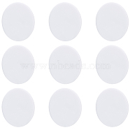 BENECREAT Acrylic Board, Flat Round, White, 88.5x3mm(SACR-BC0001-07C)