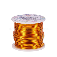 Round Aluminum Wire, Goldenrod, 18 Gauge, 1mm, about 492.12 Feet(150m)/roll(AW-BC0001-1mm-03)