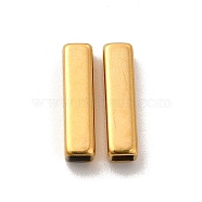 Ion Plating(IP) 304 Stainless Steel Beads, Rectangle, Real 18K Gold Plated, 15x4x4mm, Hole: 2.8x2.8mm(STAS-H179-04A-G)