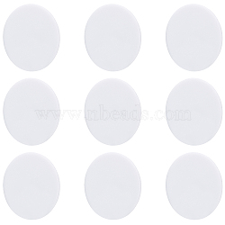 BENECREAT Acrylic Board, Flat Round, White, 88.5x3mm(SACR-BC0001-07C)