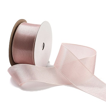 20 Yards Polyester Ribbon, for Gift Wrapping, Misty Rose, 1-1/2 inch(38mm), about 20.00 Yards(18.29m)/Roll