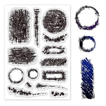 Custom PVC Plastic Clear Stamps, for DIY Scrapbooking, Photo Album Decorative, Cards Making, Mixed Shapes, 160x110x3mm