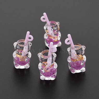 Medium Orchid Tableware Resin Pendants