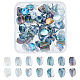 arricraft 70шт 7 цвета гальванические прозрачные стеклянные бусины(EGLA-AR0001-18)-1
