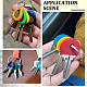 64Pcs PVC Plastic Nonslip Waterproof Reusable Key Sleeve(AJEW-SP0002-72B)-6