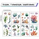 8 Sheets 8 Styles PVC Waterproof Wall Stickers(DIY-WH0345-099)-2