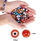120 pièces 12 couleurs à la main mauvais œil au chalumeau brins de perles rondes(LAMP-SZ0001-11)-2