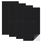 Self-adhesive Silicone Mats, Rectangle, Black, 300x150x2mm(DIY-WH0591-617D)