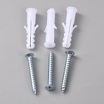 Iron Screw, for Flower Pot Support Hooks, Platinum, 39~40x9~14x9~10.5mm(FIND-WH0521-178)