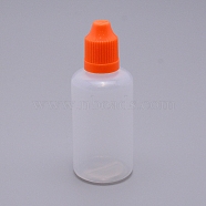 Plastic Bottle, Liqiud Bottle, Column, Orange Red, 93mm, Bottle: 77.5x34mm, Capacity: 50ml(AJEW-WH0092-21L)