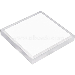Acrylic Chassis, Transparent Display Bases, Square, Clear, 100x100x13mm(DIY-WH0030-97)