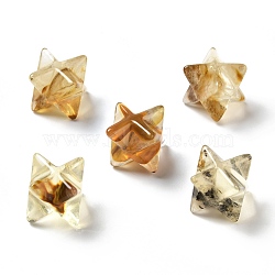 Tigerskin Glass Beads, No Hole/Undrilled, Merkaba Star, 14.5~15x14.5~15x14.5~15mm(G-A206-01A-07)