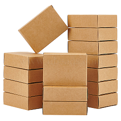 Kraft Paper Mailer Boxes, Shipping Box, Rectangle, BurlyWood, 9.7x7x3cm(CON-WH0093-09)