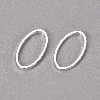 Silver Oval Brass Linking Rings