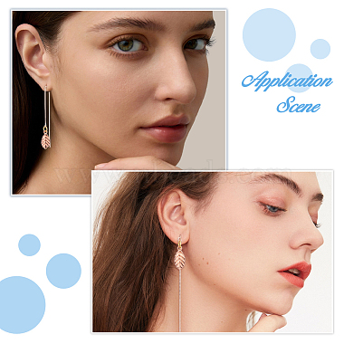 2 Pairs Sterling Silver Stud Earring Finding(STER-HS0001-10RG)-6