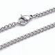 304 Stainless Steel Curb Chains Twist Chains Necklaces(NJEW-L173-006-P)-1