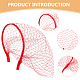 BENECREAT 2Pcs Polyester Mesh Veil Hair Bands(MRMJ-BC0003-49)-4