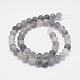 Frosted Natural Cloudy Quartz Round Beads Strands(X-G-F255-02-8mm)-2