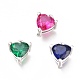 Brass Micro Pave Cubic Zirconia Charms(ZIRC-H102-15)-3